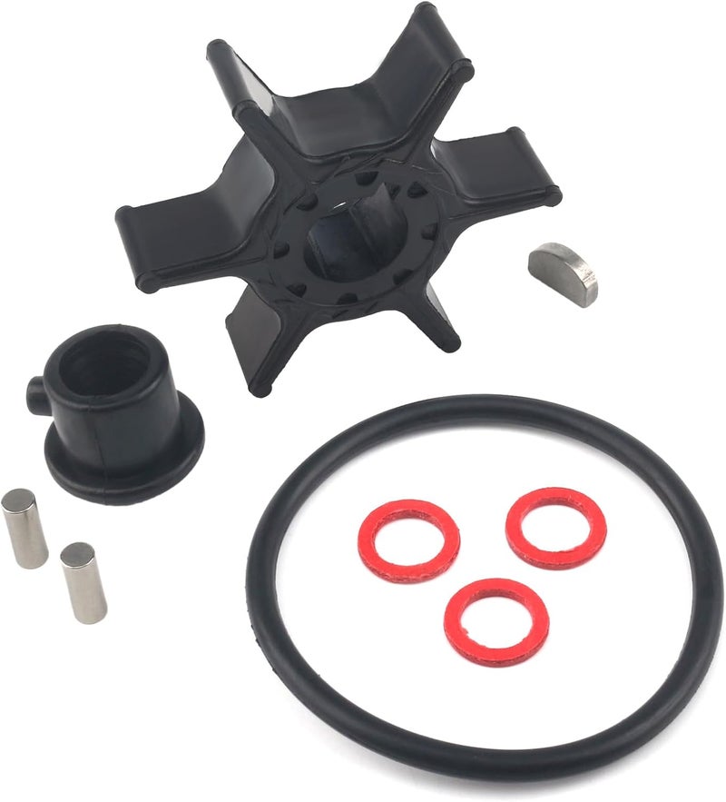 QUICKMARINE 63V-44352 Marine Water Pump Impeller Service Kit fits Yamaha 4 Stroke 15 20 HP Boat Outboard Motor Replacement 63V-44352-00 63V-44352-01 Sierra 18-3040 - Image 1